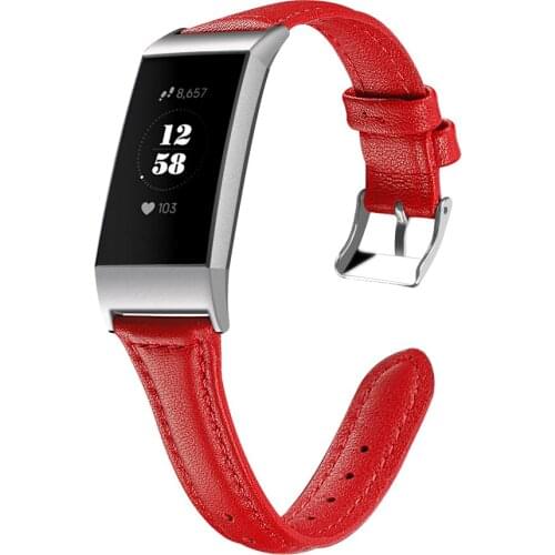 Leather Strap For Fitbit Charge 4 Wrist Band for Fitbit Band Replacement Belt Wrist Strap for Fitbit Charge 3 Accessories Straps