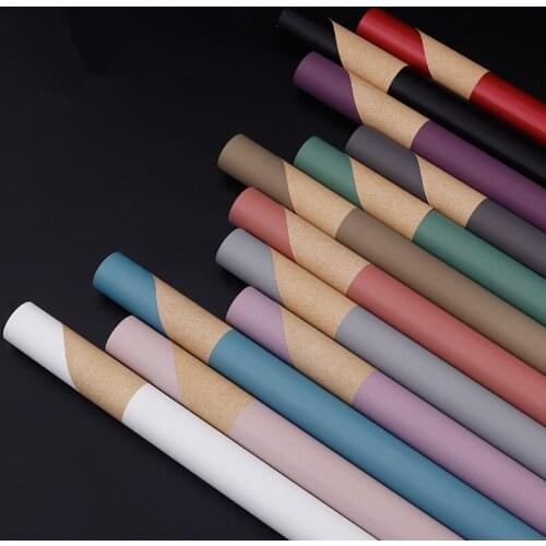 20 Sheets Gift Wrapping Paper Mix Color Flower Wrapping Paper 60*60cm Colorful Kraft Paper Handmade Craft Paper