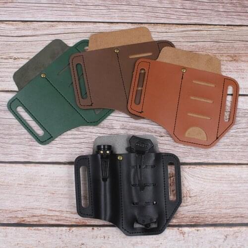 Leatherman Multitool Sheath EDC Pocket Organize Flashlight Waist Bag Key Holder for Outdoor Camping Storage Tools Leather Sheath