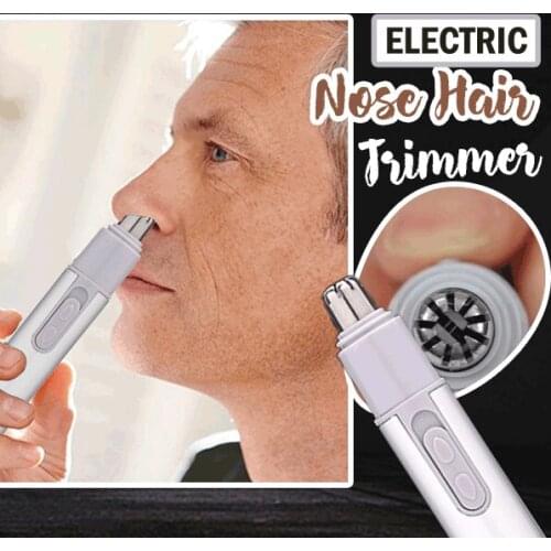 2 in 1 Nose Hair Trimmer for Men Professional Painless Eyebrow Trimmer Electric Facial Hair Removal Razor for Women Makeup Tool