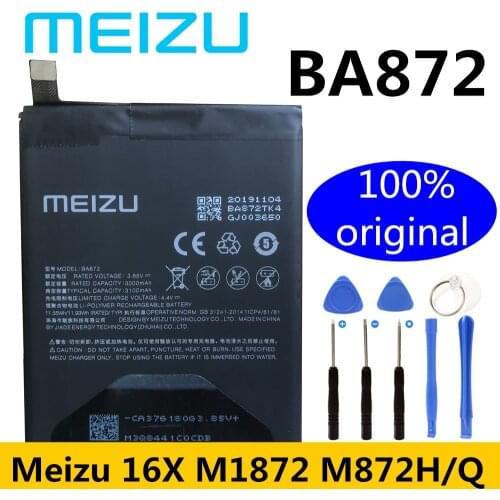 100% Original Meizu 16X M1872 M872H M872Q 3060mAh BA872 Battery Phone High Quality Battery With Tracking Number