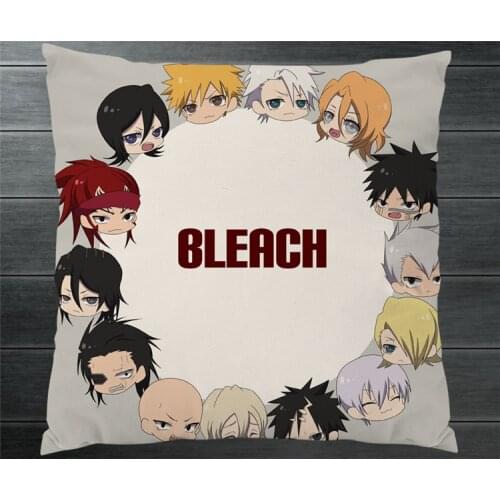 Anime Comics BLEACH All Character Fanart 40*40cm Two Side Pillowcase Pillow Case Cover Cosplay Otaku Gift BED/SOFA/CAR Decor New
