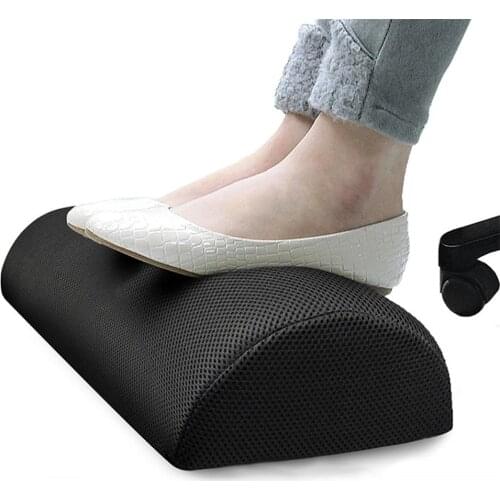 Portable Slowly Resilient Elastic Cotton Footrest Pillow Pad Home Office Footstool Cushion That For Under Desk Feet Tool