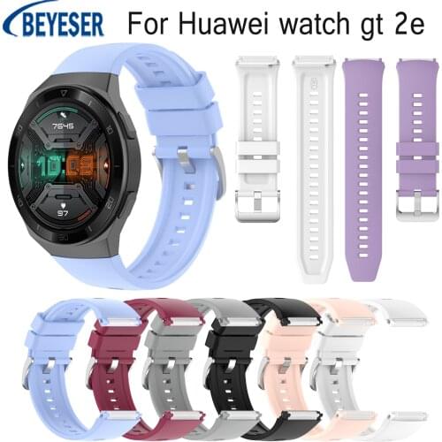 Silicone Wristband 22MM Watch Band Strap For Huawei watch gt 2e Smart Watch Replacement Bracelet Band For Huawei gt 2e Accessory