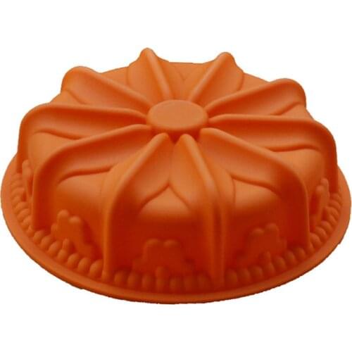 Flower Crown Shape Silicone Cake Mold Tiramisu Mould Cake Pan Decorating Tools Large Bread Fondant DIY Baking Pastry Tools