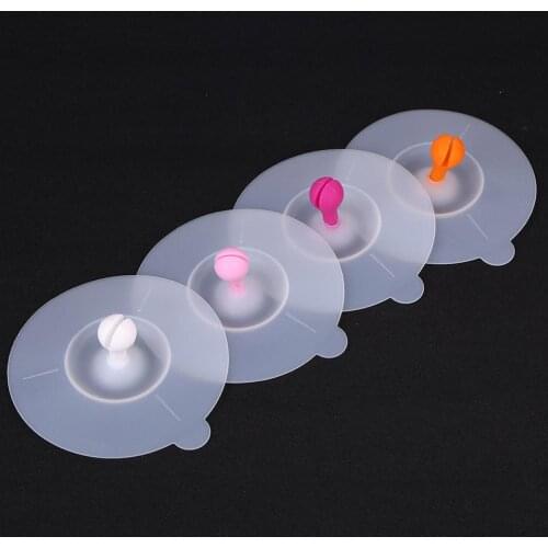 Silicone Cup Lid Cute Small Bean Sprout Heat Resistant Lightweight Cover Leakproof Reusable Non-slip Dust Cover Cups