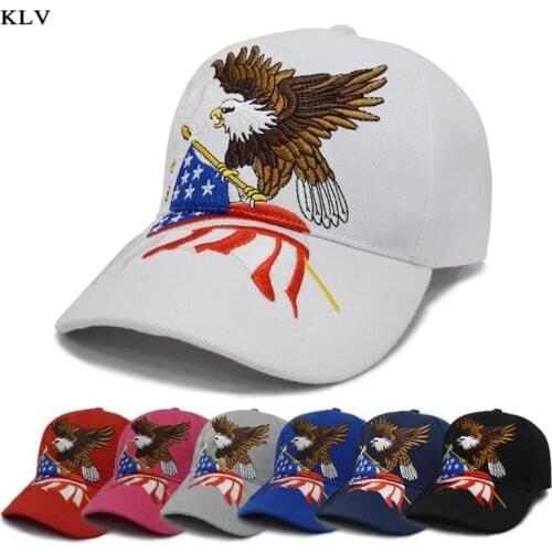 Unisex 3D Embroidered Baseball Cap Patriotic Eagle Clutching American Flag Hip Hop Outdoor Adjustable Strapback Letters Dad Hat