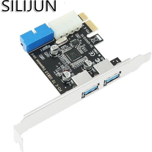 USB 3.0 PCI-E Expansion Card 19pin 19 pin Header USB 3 to PCIE PCI express adapter Card Adapter 2 Port USB3.0 Hub Internal