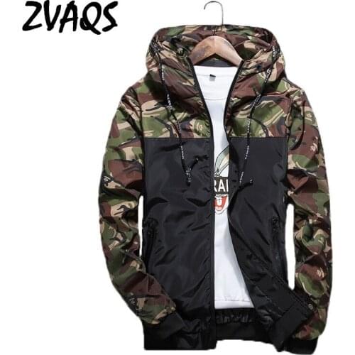 ZVAQS Mens Camouflage Jackets