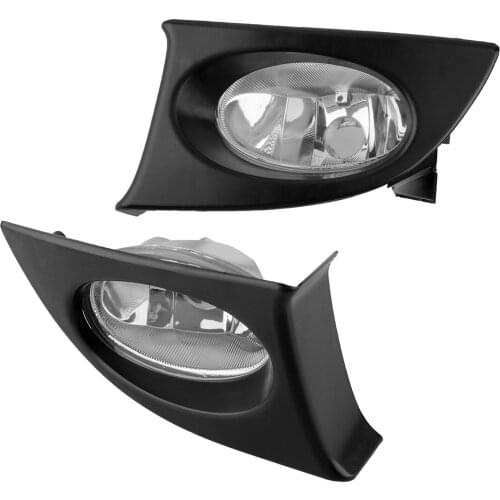 1 Pair Left & Right Car Front Bumper Fog Light Lamp Fit for Honda Fit Jazz GD1 GD3 33951-SAA-H11 2003 2004 2005 2006 2007 2008