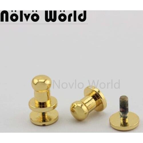 10 pieces, high quality handbags hardware metal accessories thick flank the pacifier nail luggage belt screw fittings nail