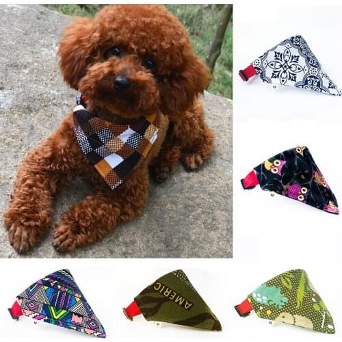 15Color dog Bandana Bibs Dog Scarf Collar Adjustable Pet Neckerchief Scarf Waterproof Saliva Towel for Small Medium Large Dogs