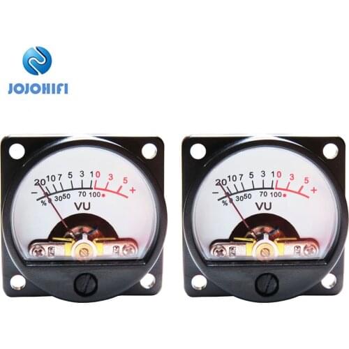 2pcs VU Meter Y-34 Table Radio Head Amplifier Accessories with Heating Backlight 6-12V Lamp UV Level Meter Audio Table DB Table