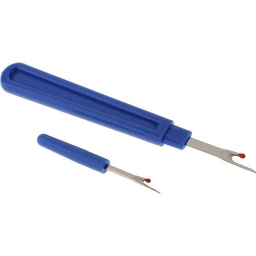2pcs Seam Rippers Stitch Thread Unpicker Plastic Handle For Sewing Crafting