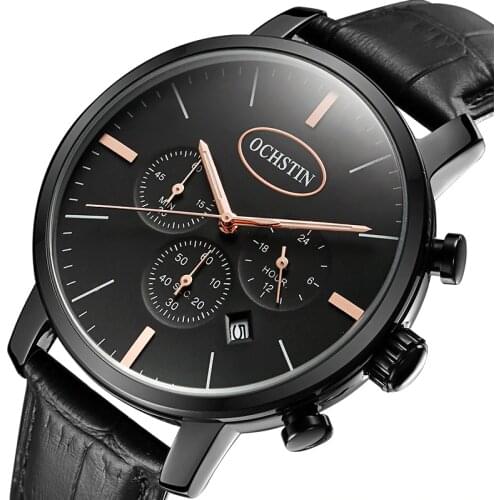 2020 Special Offer Relogio Masculino OHSTIN Luxury Quartz Watch For Men Chronograph Waterproof Male Clock