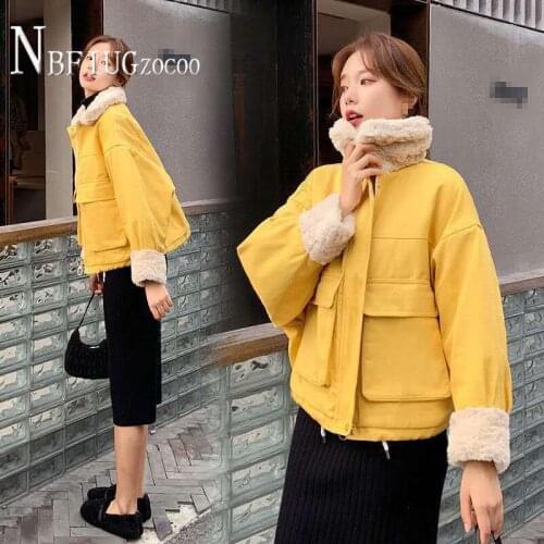 2020 Winter Jacket Coat Thicken Warm Lapel Parkas Zipper Clothes for Women