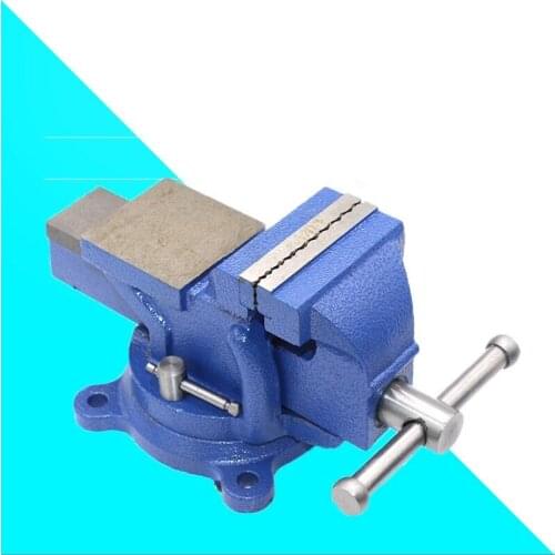 3inch/5inch Swivel Light Duty Mechanic Clamp-on Table Vise Base Cast Iron Table Top Clamp Press Vice with Anvil