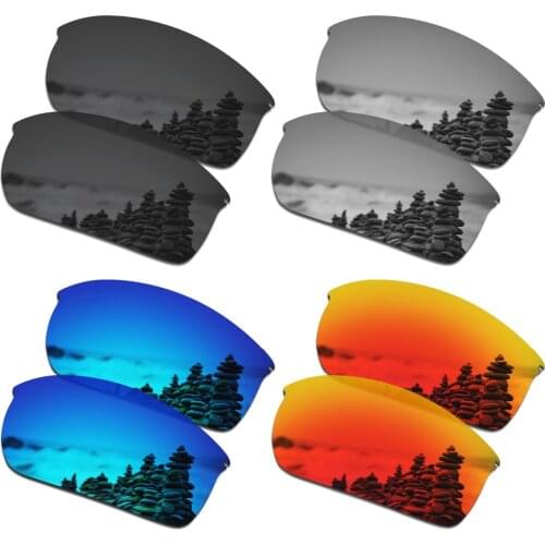 SmartVLT 4 Pairs Polarized Sunglasses Replacement Lenses for Oakley Wiretap - 4 Colors