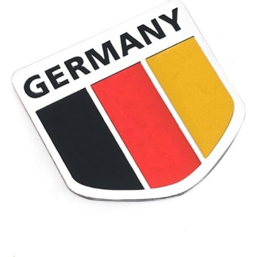 50pcs/lot Aluminum Alloy Australian European Turkey Greece National Emblem Flag Logo Car Body Shield-Styling Stickers