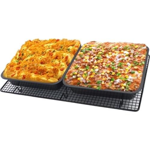 9" Non Stick Square Cake Pan Cheese Cookie Bread Pizza Baking Tray Bakeware Tool