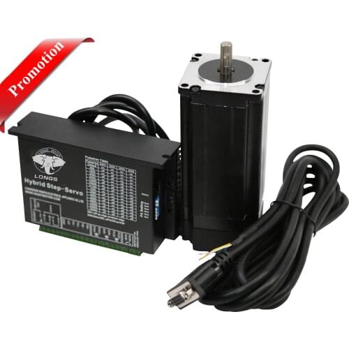 Promotion!EU Free ship NEMA23 Closed-Loop Motor 2.8N.M 4A 425 oz.in 3m cable 1000 line Encoder&Servo Driver HBS57
