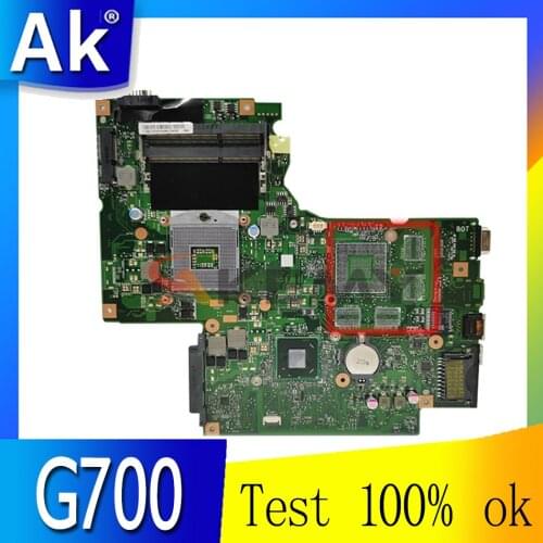 Akemy 11S90003140 BAMBI MAIN BOARD rev 2.1 For Lenovo IdeaPad G700 Laptop motherboard 17.3 inch GMA HD HM70 free cpu