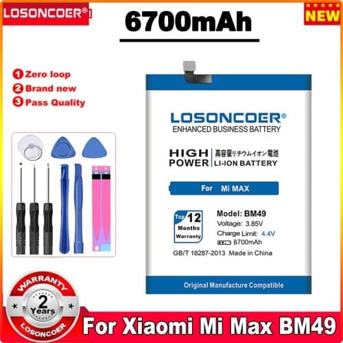 6600mAh BM45 Battery BM46 BM47 BM49 BM50 For Redmi 3 3S 3X /Note 2 / Note 3 pro,Xiaomi Mi Max 2,Mi Max Phone Repair tools