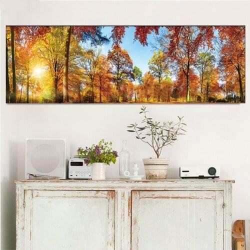 Full Square/Round 5D DIY Diamond Painting Natural landscape Diamond Embroidery Autumn forest Mosaic Picture Pastes Needlework