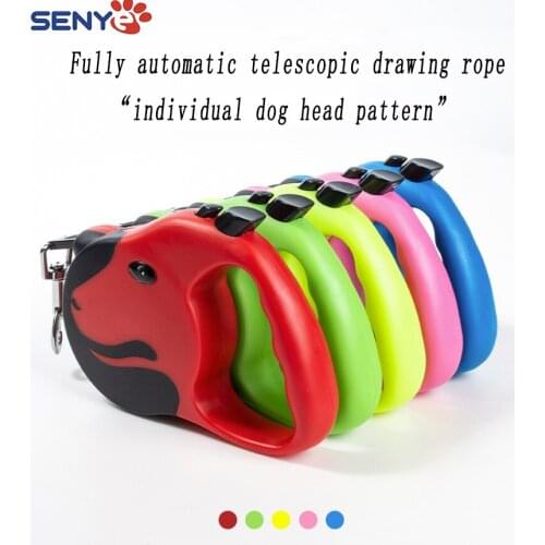 New Personality Automatic Pet Dog Leash Retractable Outdoor Travel Big Medium Dog Walking Strong Nylon Pet Leash Pet Supplies