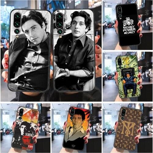 Tony Montana Scarface Al Pacino Phone case For Huawei Honor 6 7 8 9 10 10i 20 A C X Lite Pro Play Frosted black painting shell