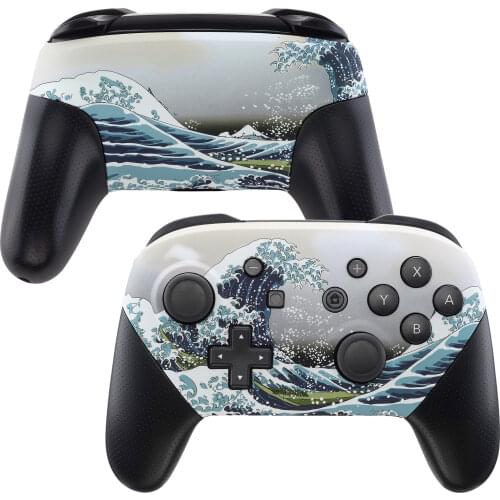 Custom Patterned Soft Touch Faceplate and Backplate Replacement Shell Housing Case Cover for NS Switch Pro Controller