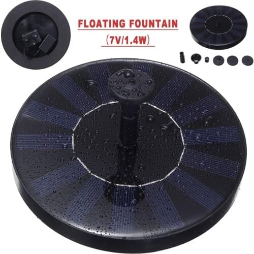 Solar Powered Fountain Pump Garden Pool Pond Floating Solar Panel Water Fountain For Bird Bath Outdoor Decoration