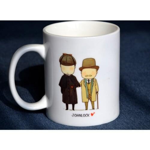 Sherlock Moriaty jonlock cut mug cup