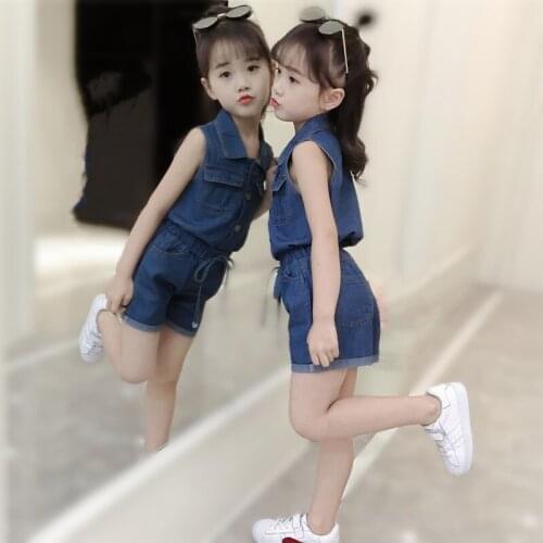 Girls 12 Summer Set Fashion Kids Fashion Jeans and Shorts Two-Piece Fashion Set