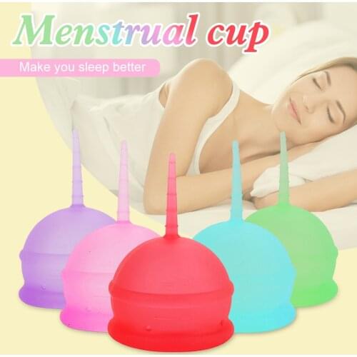 Hot Sell Menstrual Cup For Women Feminine Hygiene Product Medical Grade Silicone Vagina Use Small Or Big Size Anner Cup drops