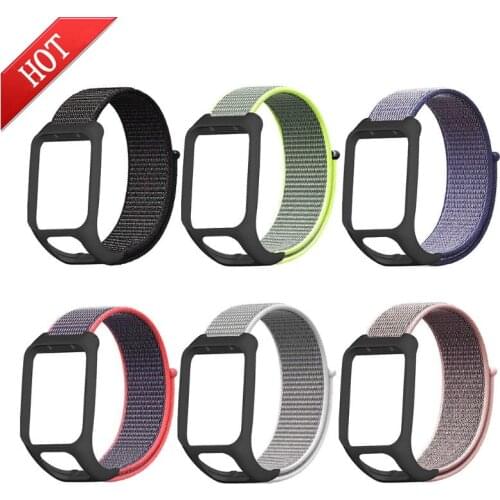 Anti Scratch Loop Nylon Smart Watch Band Wrist Strap Bracelet Replacement for TomTom Runner 3/Adventurer/Spark 3 Music/Golfer 2