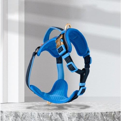 New Animal Pet Accessories Comfortable Puppy Breastplates Padded York Dog Vests Neck Harness No Pull Chest for Small Medium Dog