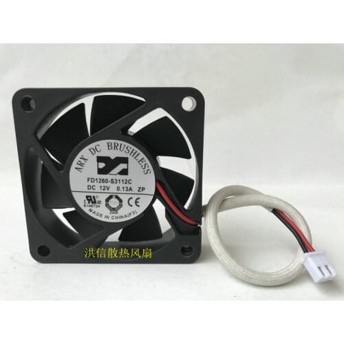 New original 6015 fd1260-s3112c DC12V 0.13a 6cm silent fan