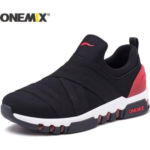 ONEMIX new men running shoes breathable sneakers men outdoor walking shoes women air cushion shock absorption sports shoes men