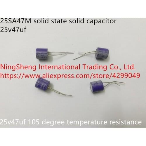 Original new 100% 25SA47M 25v47uf solid state solid capacitor 105 degree temperature resistance (Inductor)