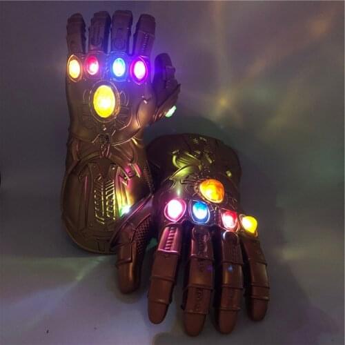 Gauntlet War Gloves Cosplay Superhero PVC Glove Halloween Party Props Deluxe