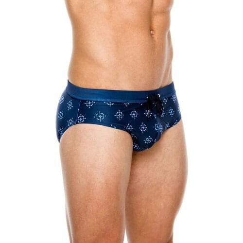 Men 's Fashion Swimming Briefs Tight and Sexy Swimwear Brand Low Rise Push Up Sponge Pad Beach Trunks Surf Shorts Board
