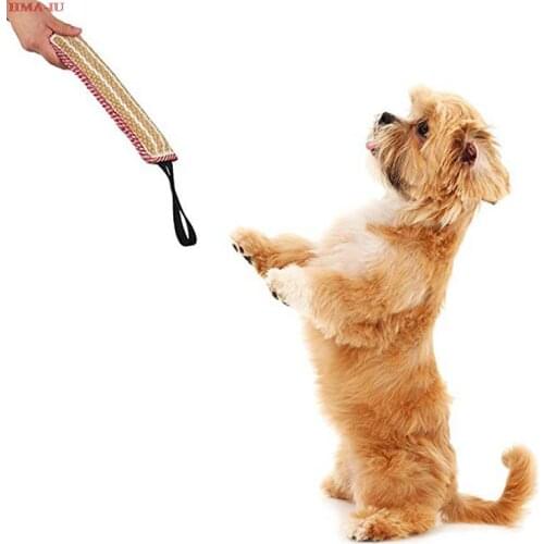 Durable Dog Training Tug Toy Strong Pull Throw Equipment Chewing Biting Toys