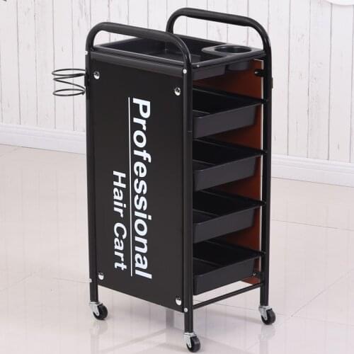 Retro beauty cart, beauty bar cart, small cart, barber shop cart, ironing and dyeing tool cart, hair salon