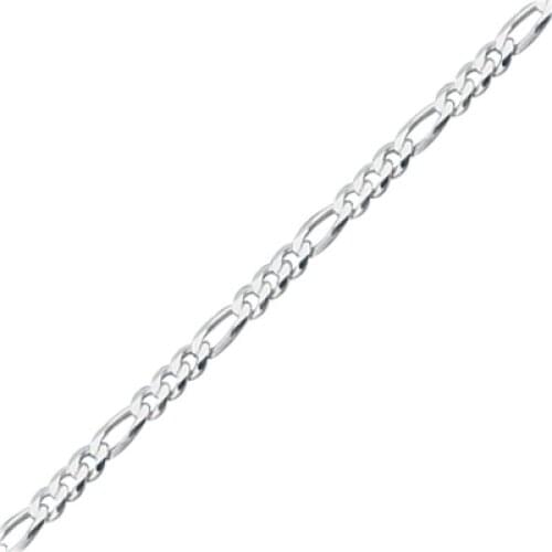 Silverlina Silver 60 Micron Figaro Chain Necklace