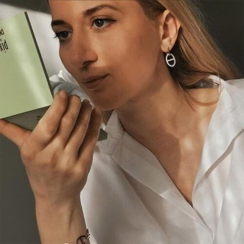 Missvikki Cute Japanese Korean style Rosegold Drop Earrings for Women Girl Summer beach Party Jewelry Luxury eye-catching New