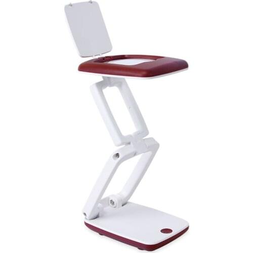 Magnifier Folding foldable Desktop magnifier lamp magnifying glass 3X+ adjustable LED lights reading aid magnifier