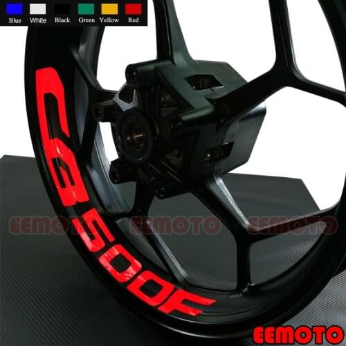 4 X Custom Iner Rims Decals Wheels Reflective Stickers Stripes Waterproof Motorcycle For CB 500X 500F 650F 300R 1300