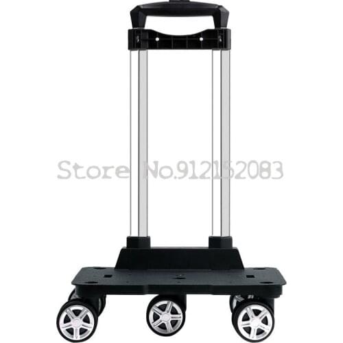 Lightweight Shopping Cart, Folding Portable Trolley, Push-pull Trailer, Silent Trolley Cart, Household Grocery Shopping Cart, Sm