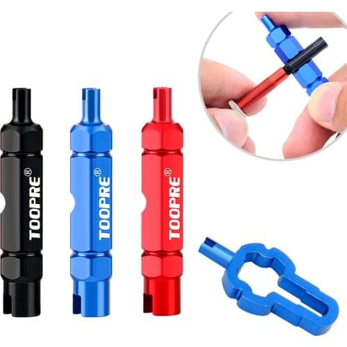 Bicycle Multifunction American Style Valve Core Disassembly Tool Bike Tires Repair Tools Extension Rod Remove Wrench JC